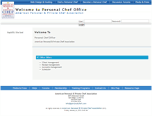 Tablet Screenshot of personalchefoffice.com
